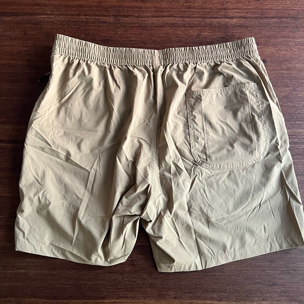Buck Mason Khaki Flat Front Shorts